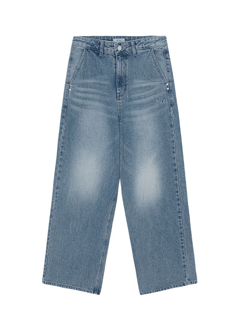 ASON 丹寧長褲 淺藍 AS_P0000COI