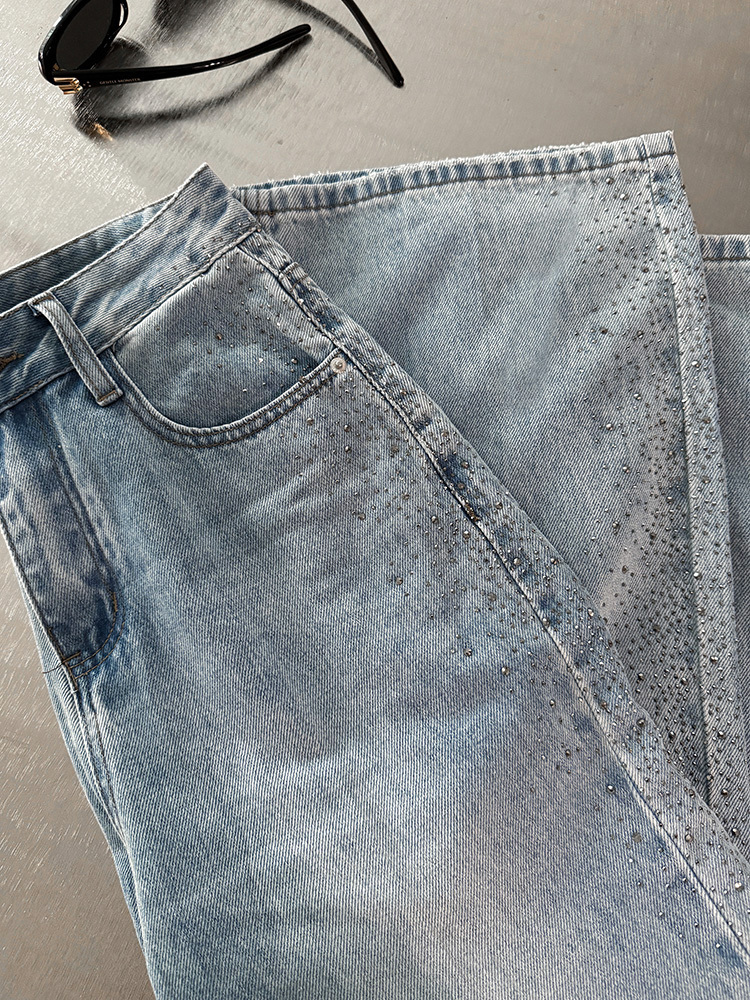 韓版1:1 低調質感·側鑽·落地褲 (S-XL)