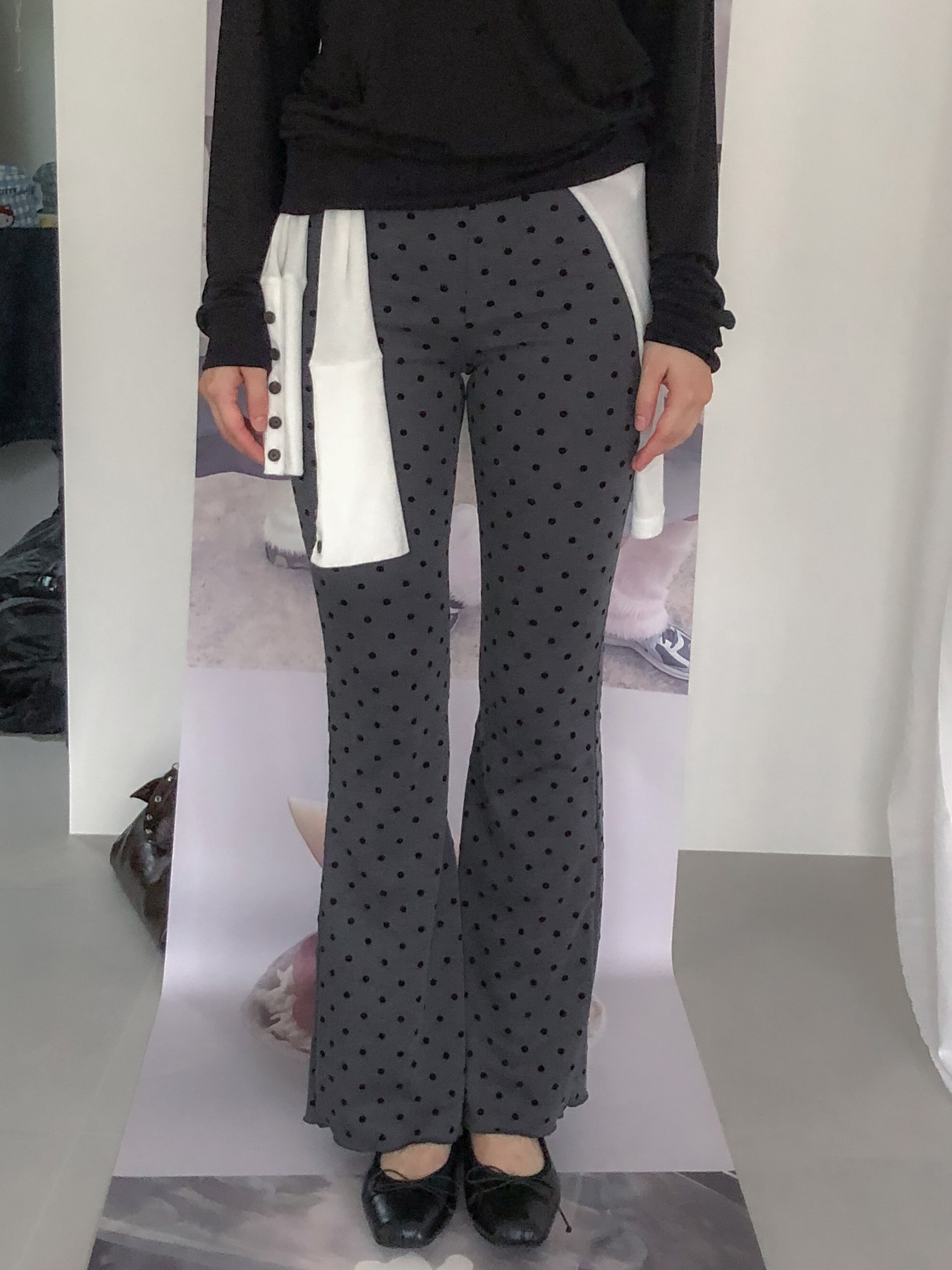 dot leggings #長褲