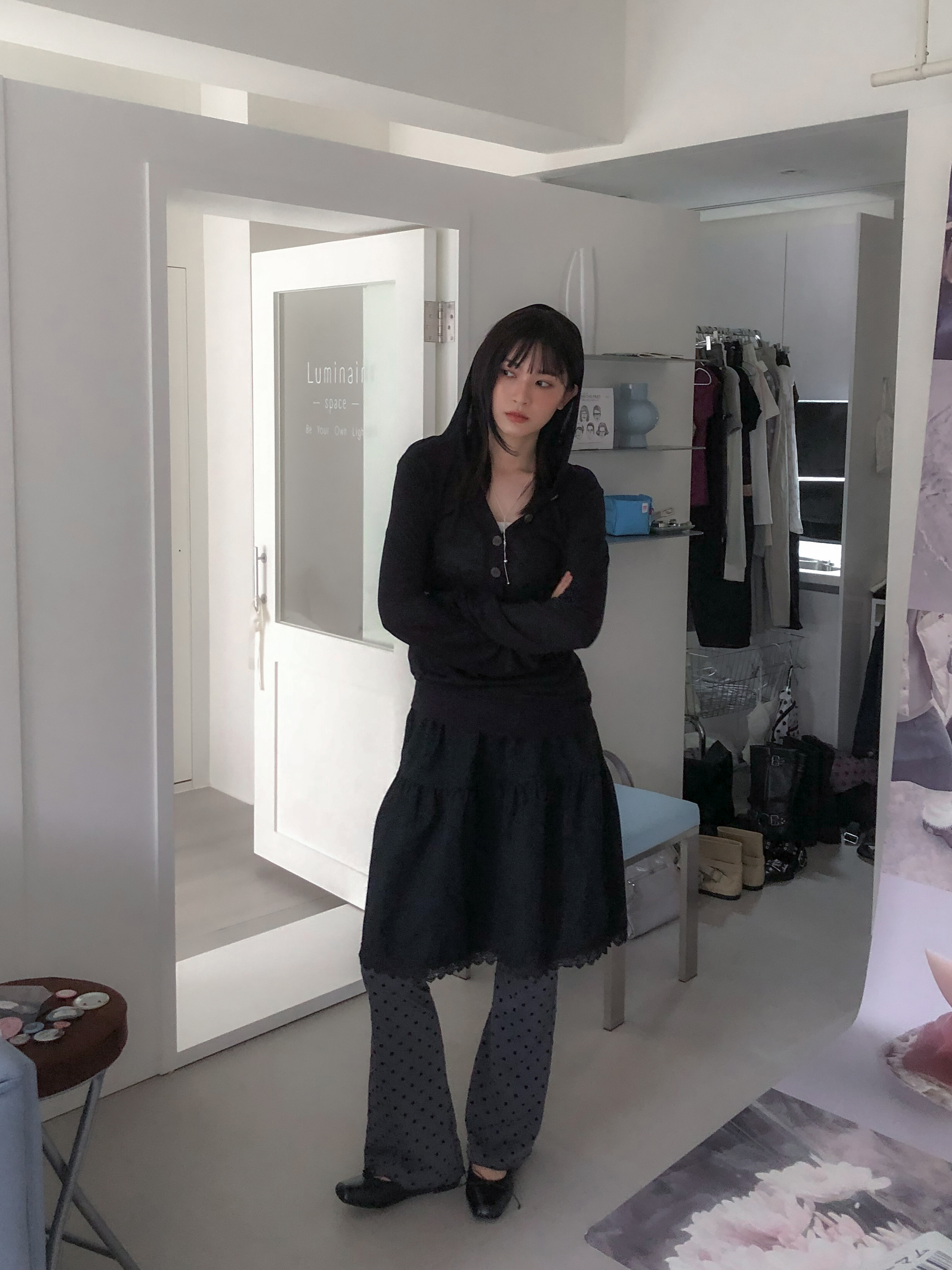 dot leggings #長褲