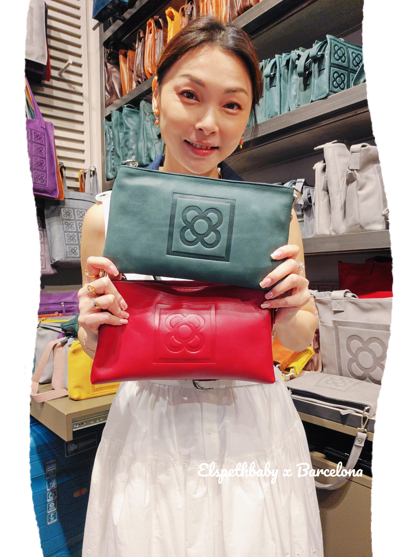 西班牙代購 Barcelona Rectangular crossbody leather bag  F款