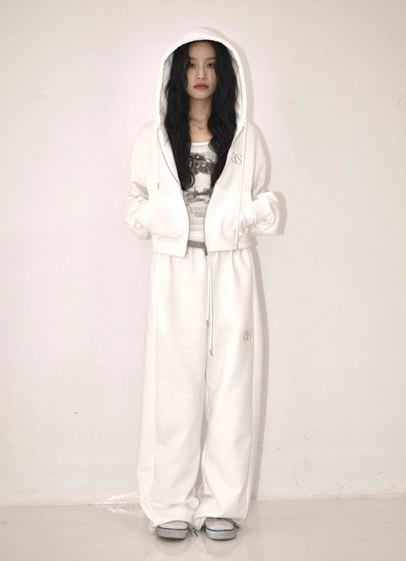 ASON 基本款訓練長褲 白色 AS_P0000BQF