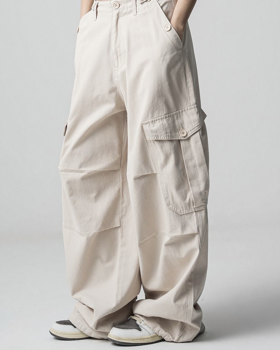 <預購> 韓國AVANDRESS寬版工裝褲