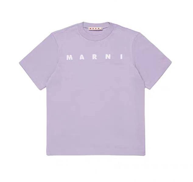 Marni kids 香芋紫 字母印花 Tee