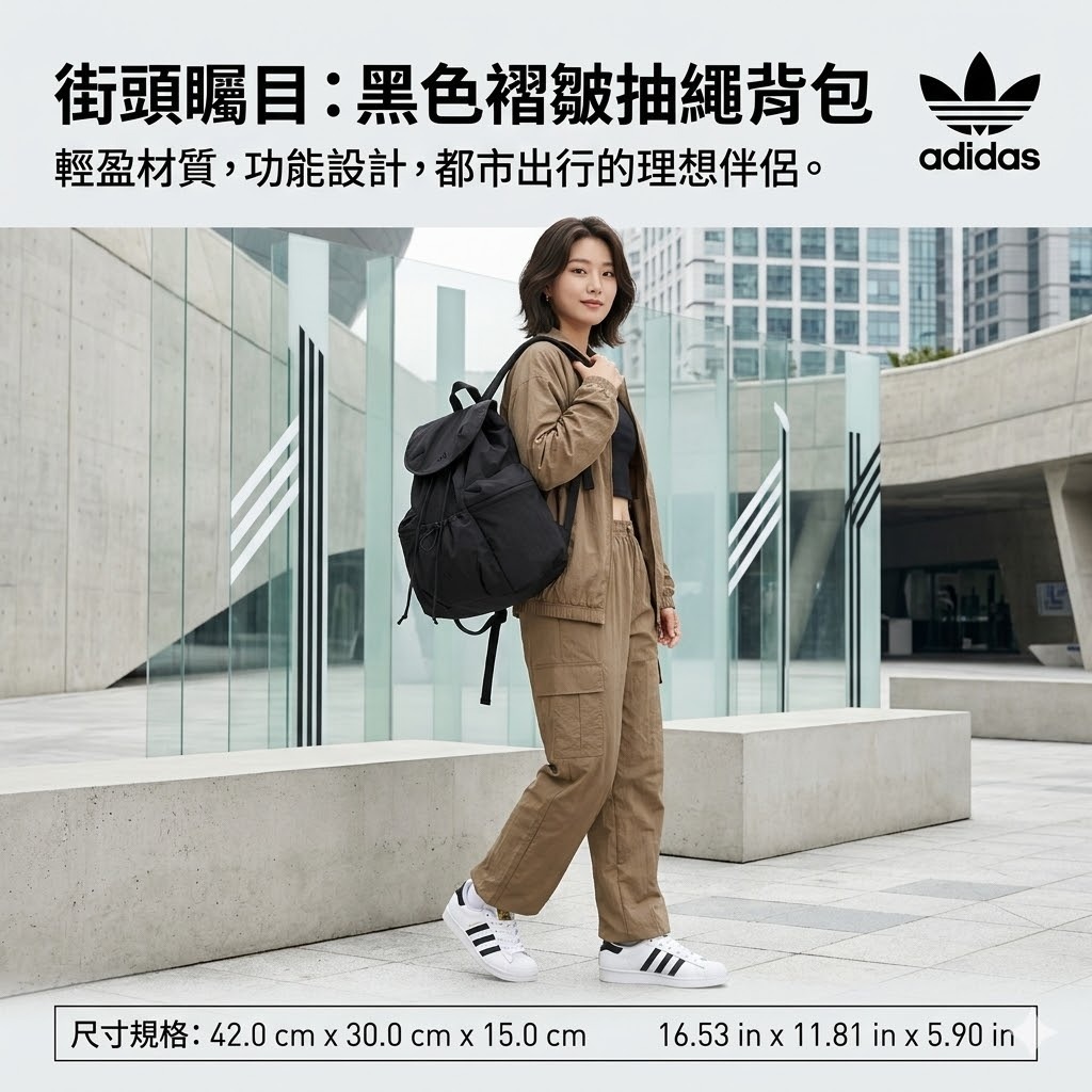 【預購】ADIDAS Women Dance H040605 束繩背包