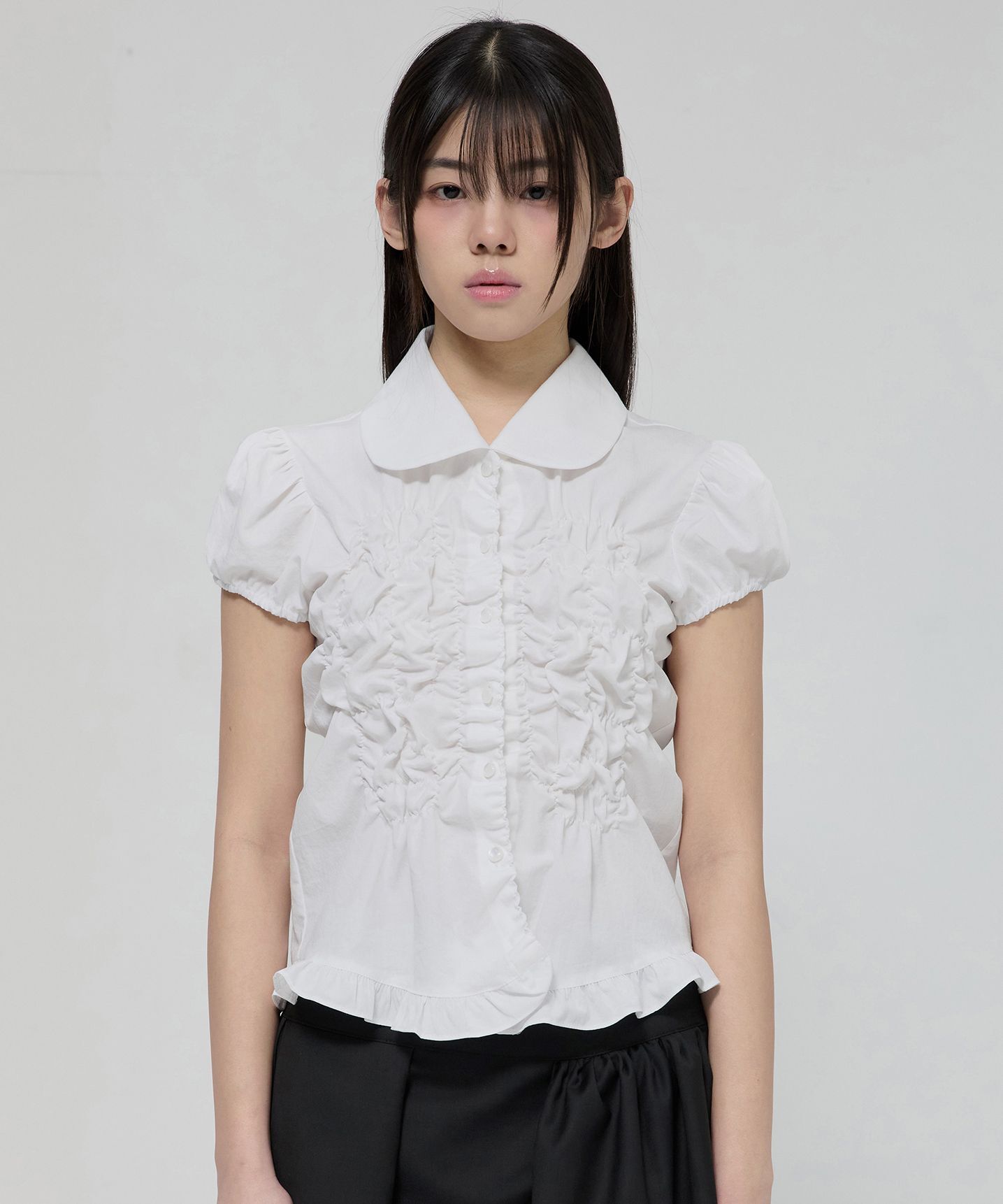 FLAREUP 雲朵泡泡袖上衣 FL-115_White