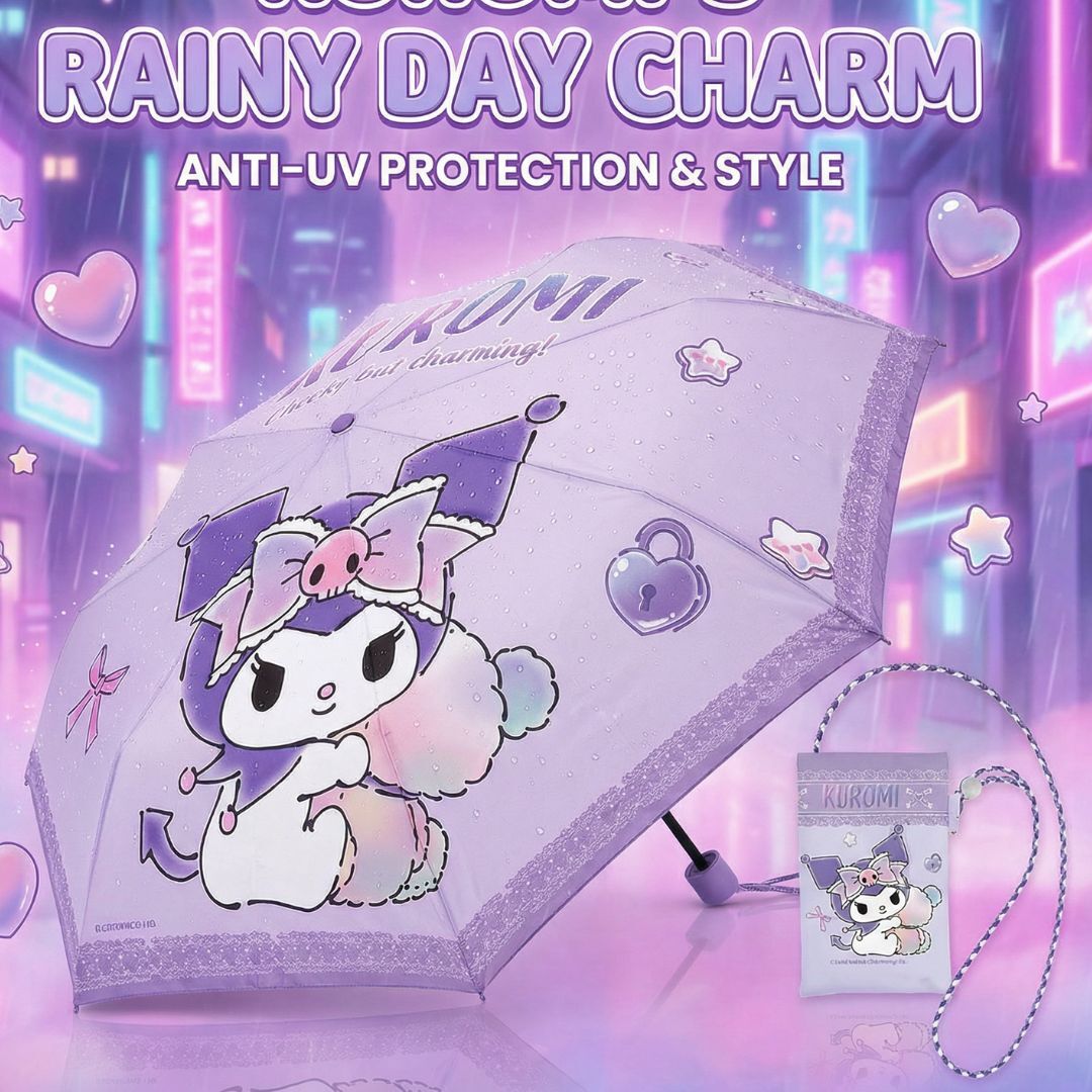 Kuromi | Sanrio | fold umbrella