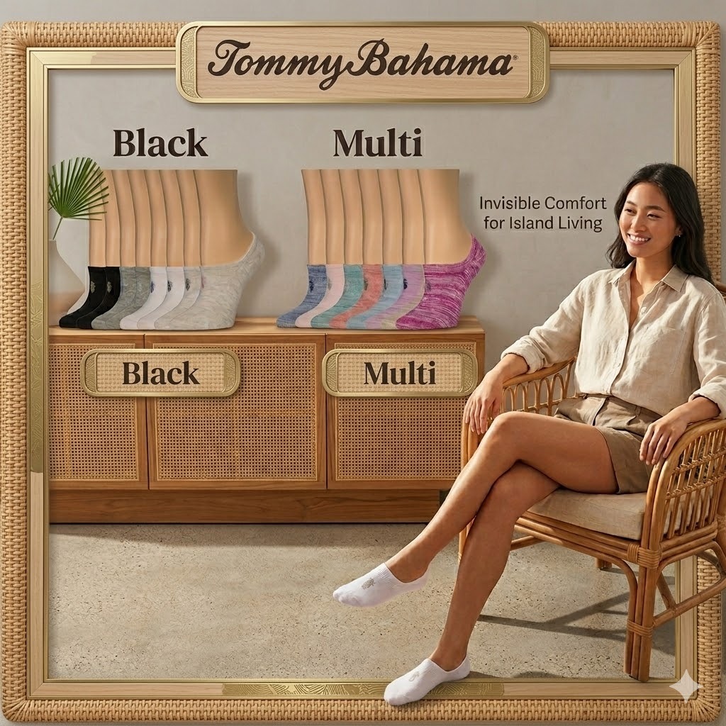 【預購】Tommy Bahama Performance H040606 女裝船襪8對裝