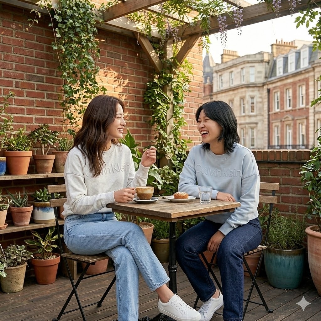 【預購】CALVIN KLEIN H040650 女裝印花 Logo圓領上衣