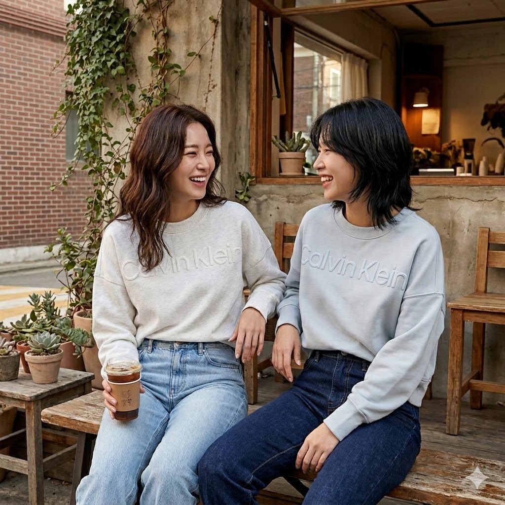 【預購】CALVIN KLEIN H040650 女裝印花 Logo圓領上衣