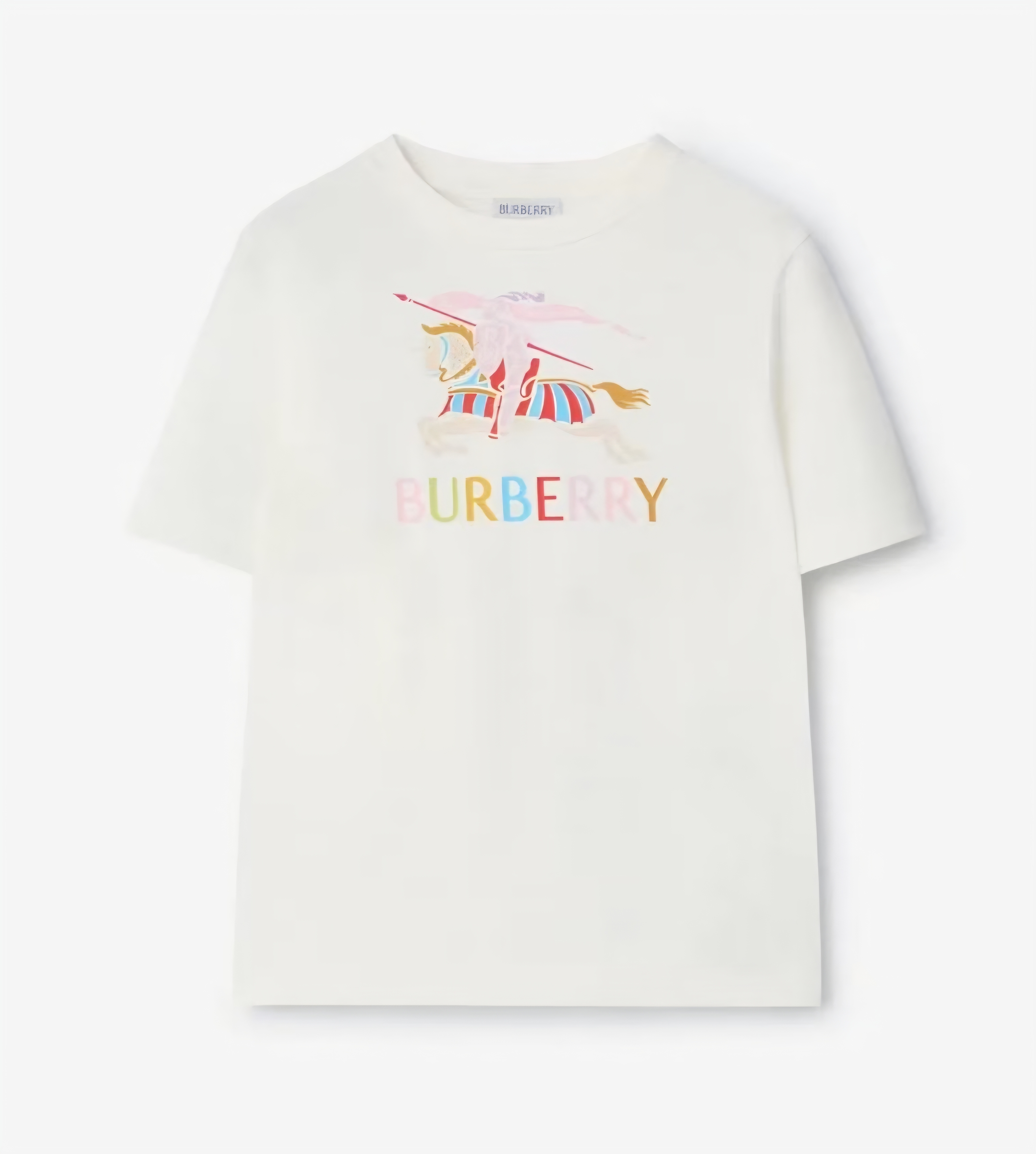 BBR kids 白色 併經典粉馬 Tee