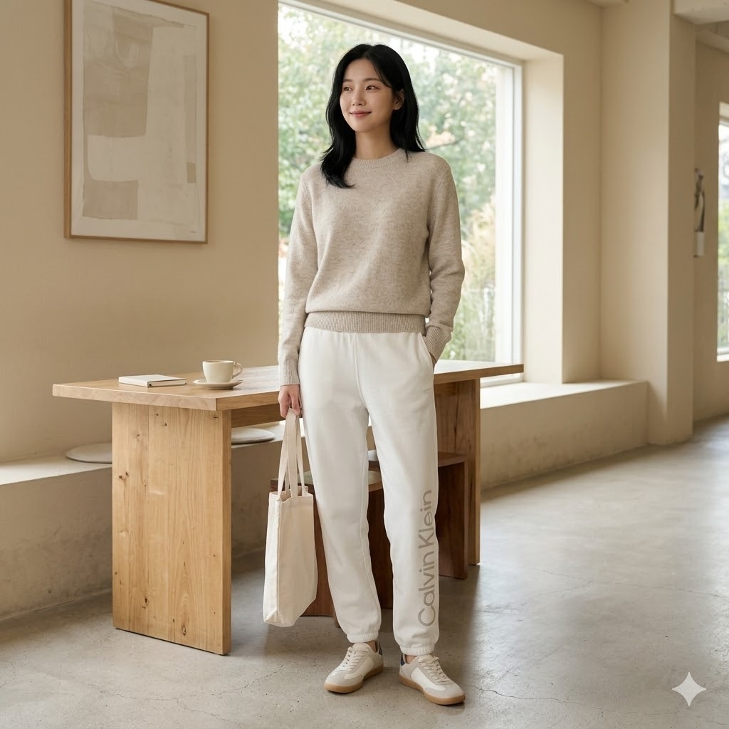 【預購】CALVIN KLEIN Flocked Logo H040652 女裝衛褲