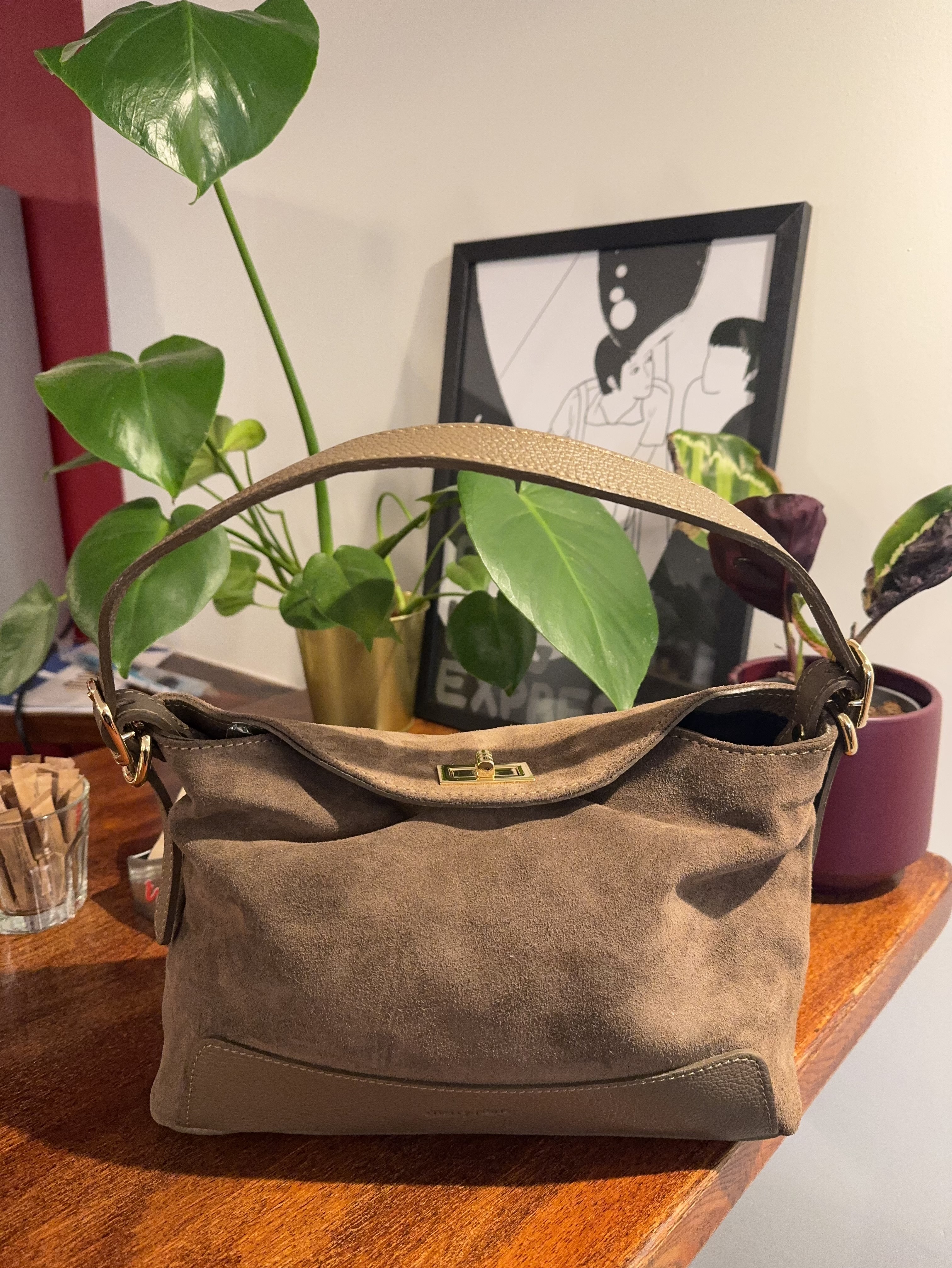 Cherry Paris Leather PERLA SUÈDE- 4211 Taupe 褐色