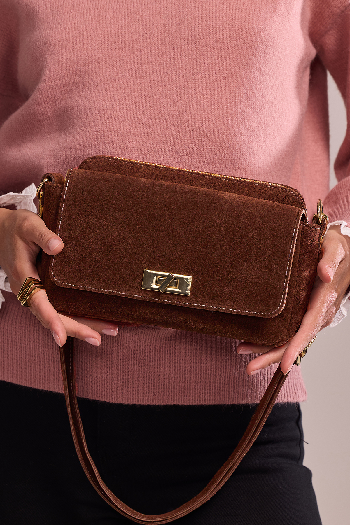 Cherry Paris Leather ILIANA SUÈDE- 4188 Marron 啡色