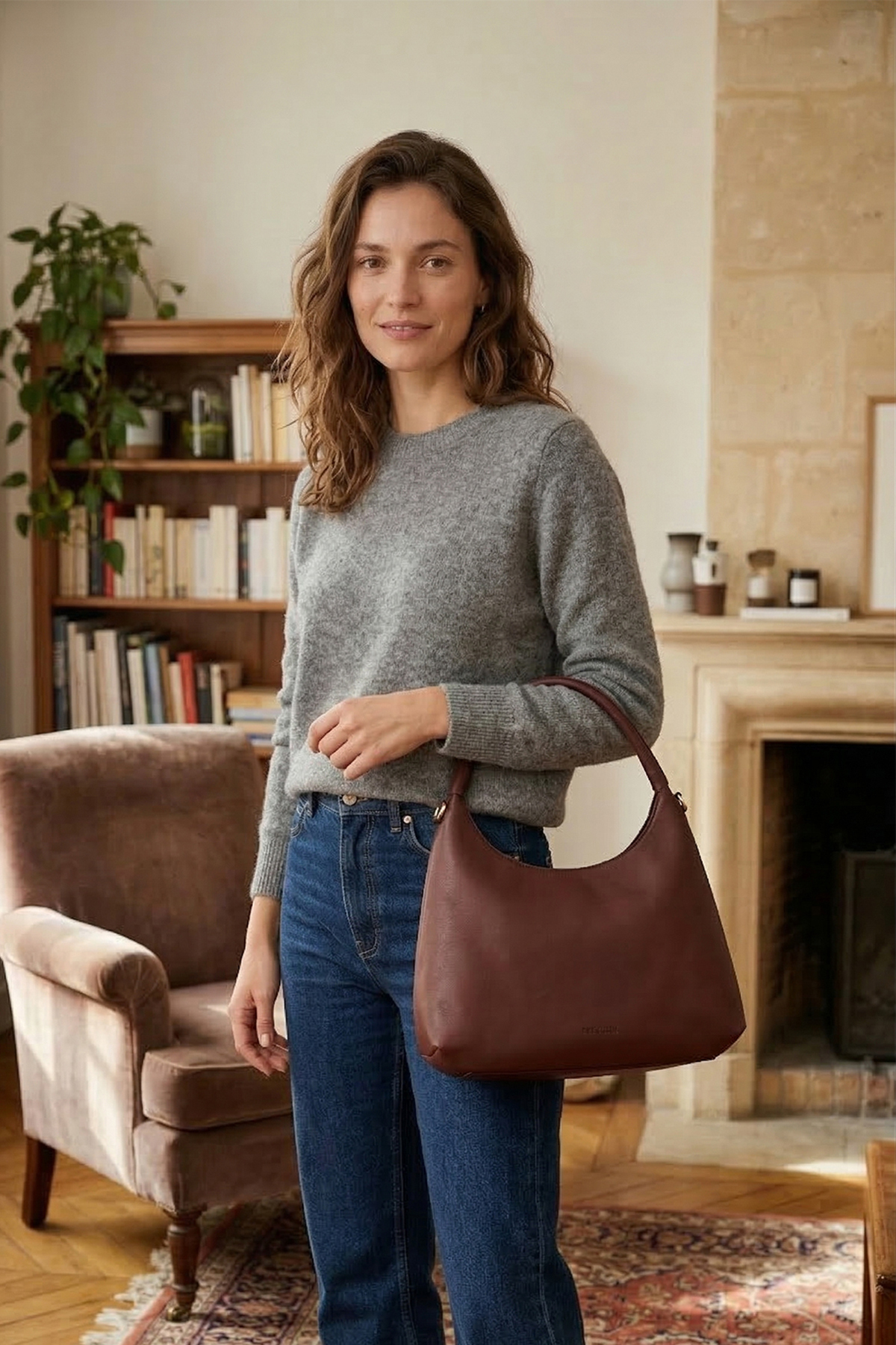 Cherry Paris Leather ÉNOLA - 4212 Marron 啡色