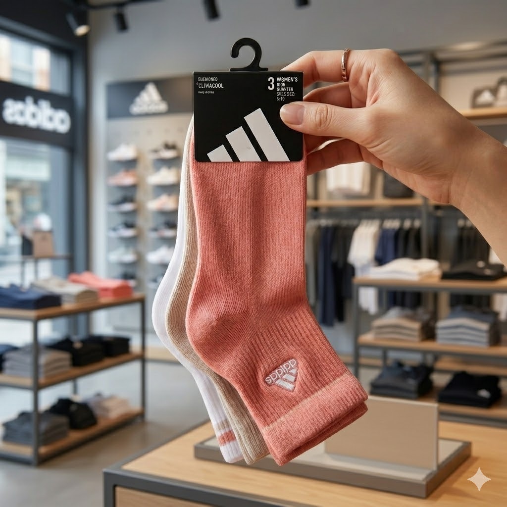 【預購】ADIDAS H040657 女裝中筒襪（3對裝）