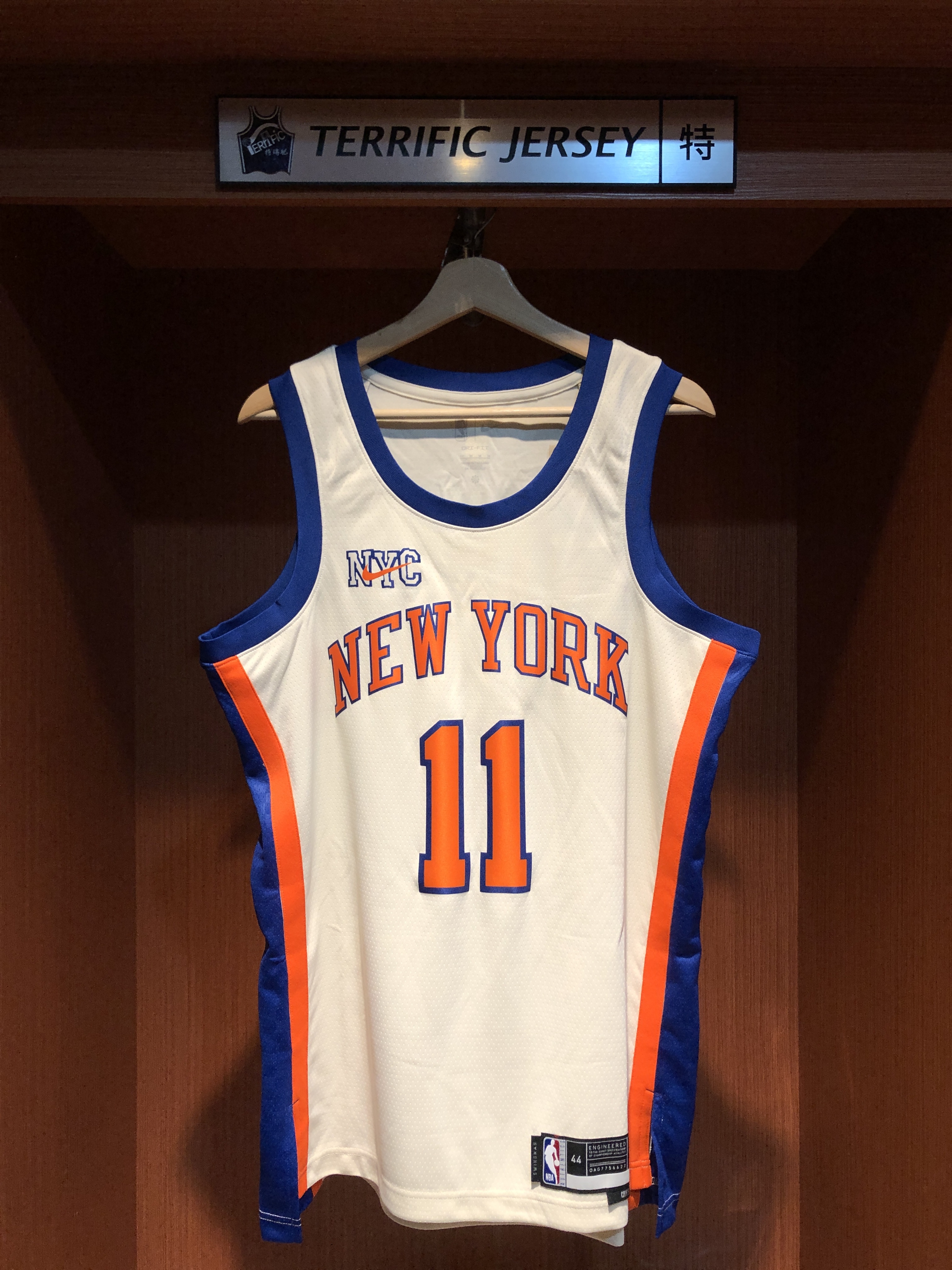 NBA球衣 Jalen Brunson 紐約尼克城市 25-26 City Nike Swingman 球迷版 熱轉印 全新