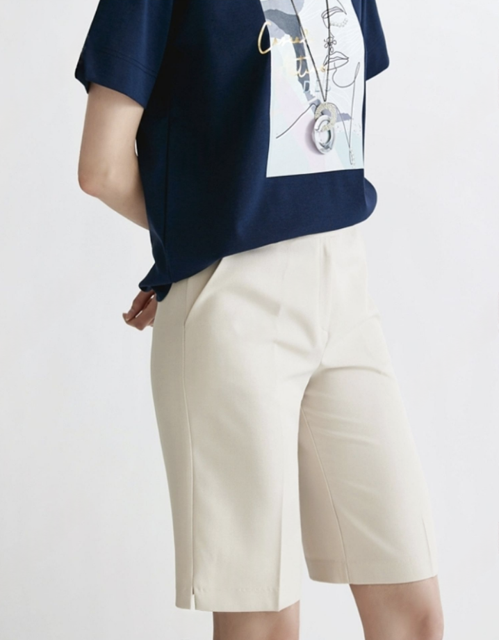 Candace 俐落直筒五分褲 [ 2色 / S,M,L ]