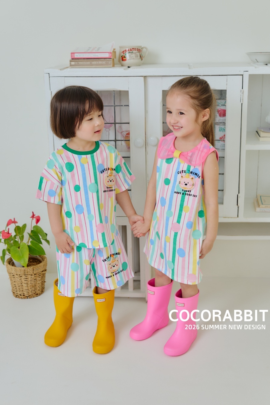 正韓夏Cocorabbit  彩色泡泡派對熊套裝