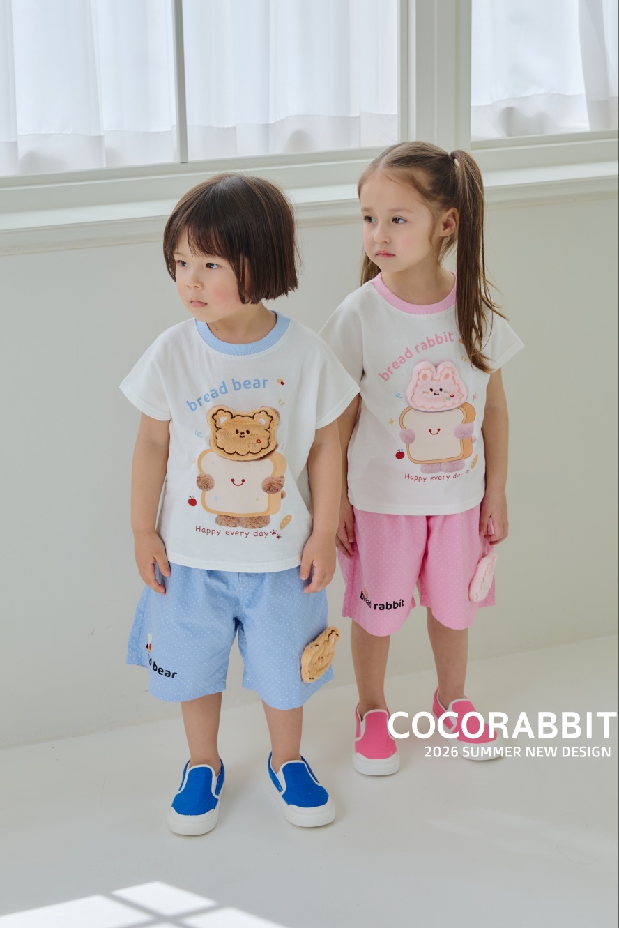 正韓夏Cocorabbit  兩色熊兔吐司上衣