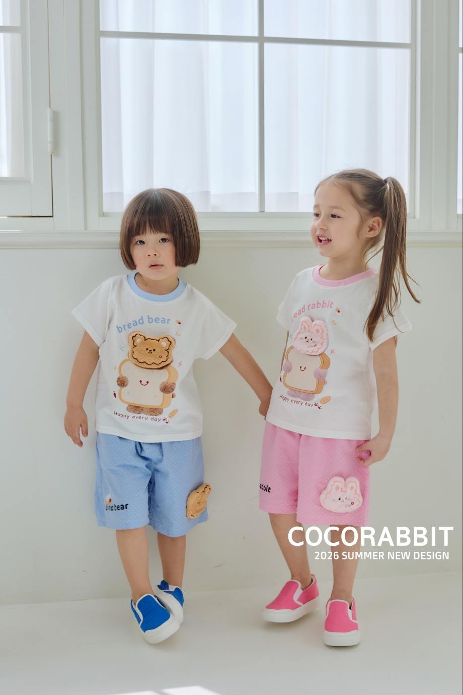 正韓夏Cocorabbit  兩色熊兔吐司上衣