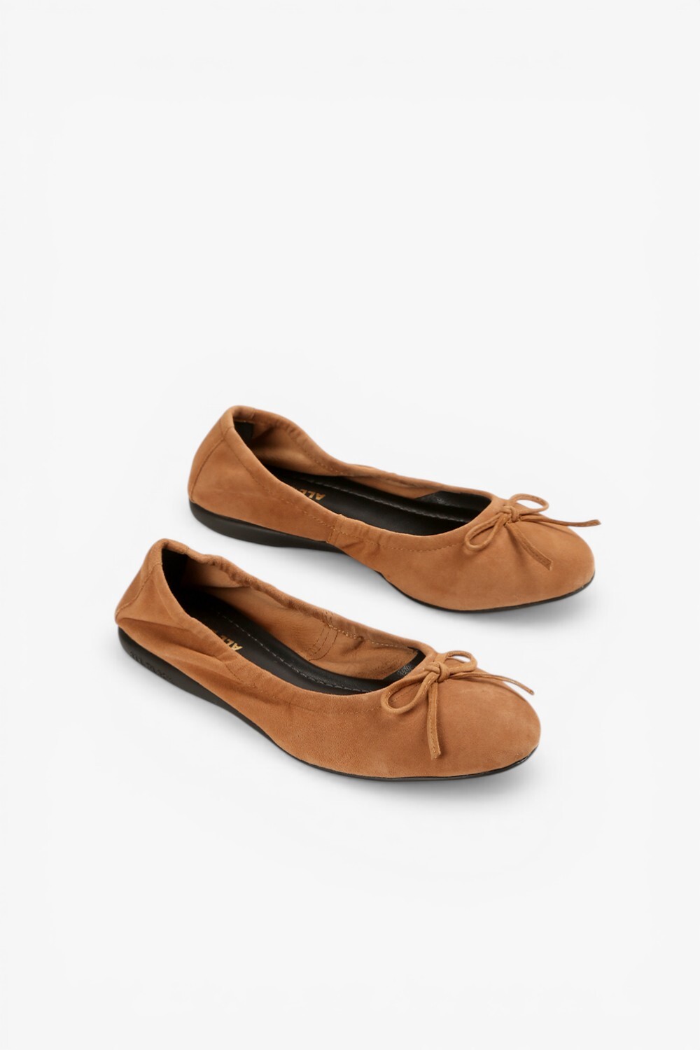Suede Ballet 蝴蝶結羊反毛平底鞋