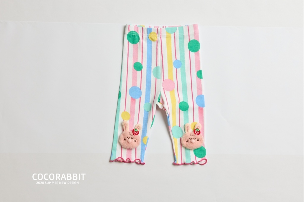 正韓夏Cocorabbit  彩色泡泡兔兔內搭褲