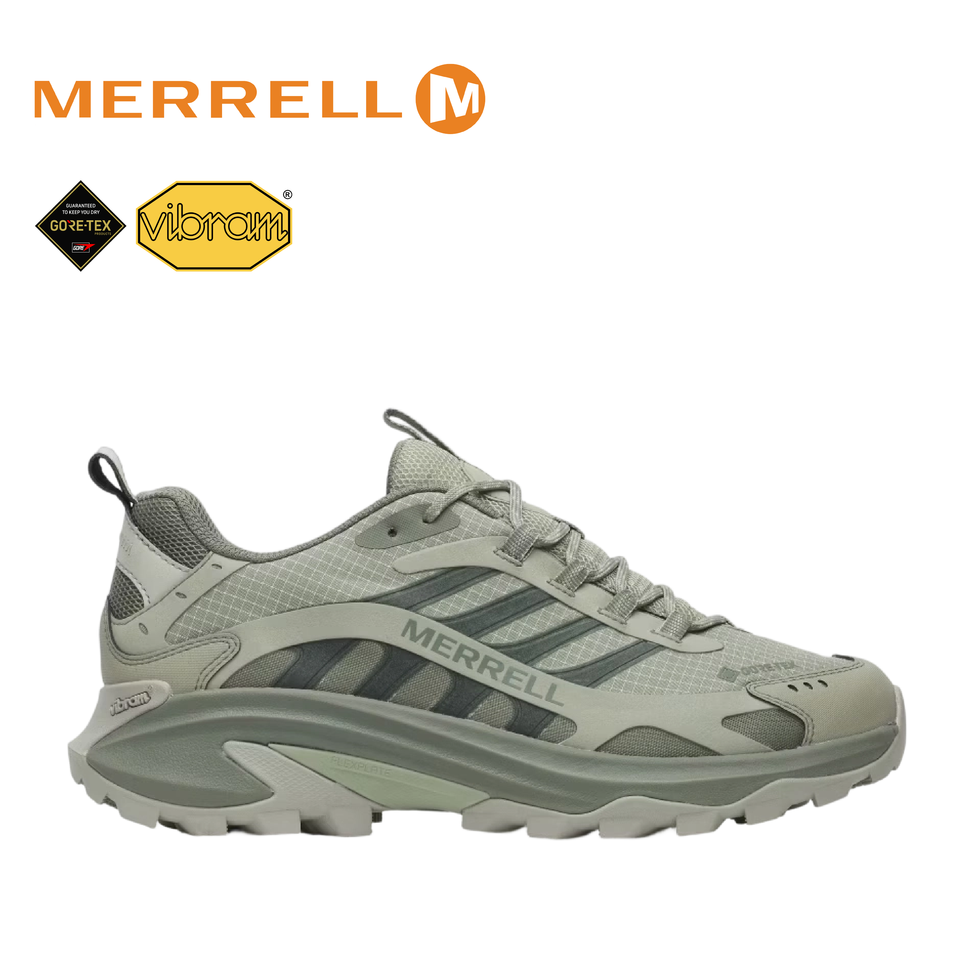 MERRELL 美國 MOAB SPEED 2 GTX 男款 (茶綠色) 33ML003616