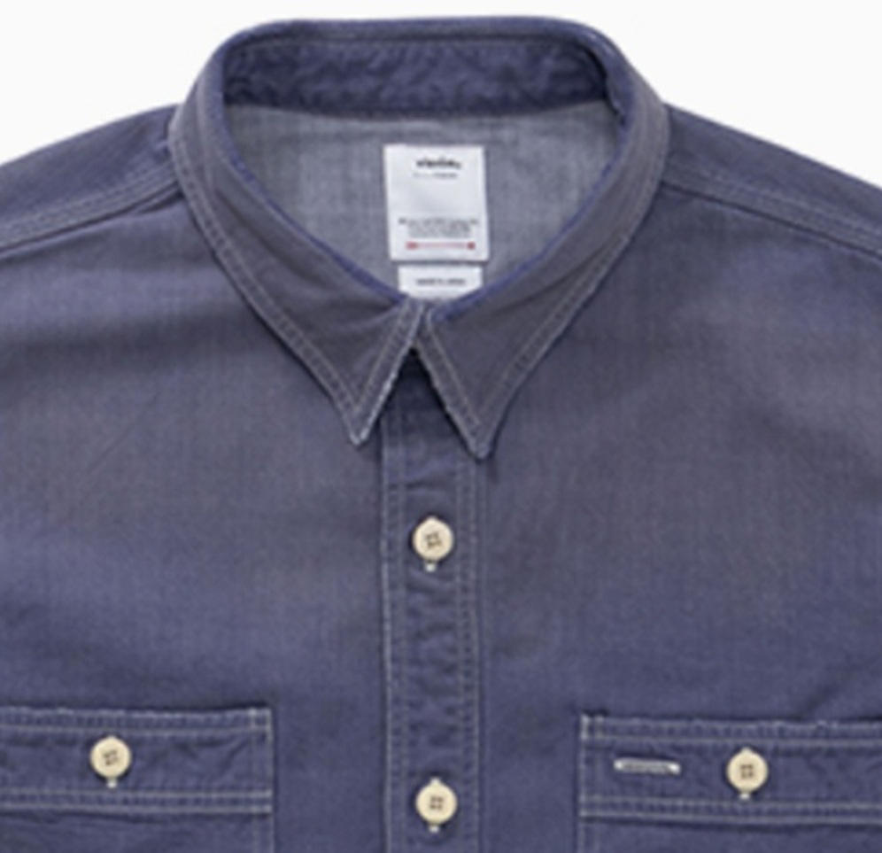 LAST PCS: VISVIM ICT 2026 S/S LARRIKAN L/S CRASH *F.I.L EXCLUSIVE - NAVY SIZE 5 PRE ORDER ITEM (預訂中)