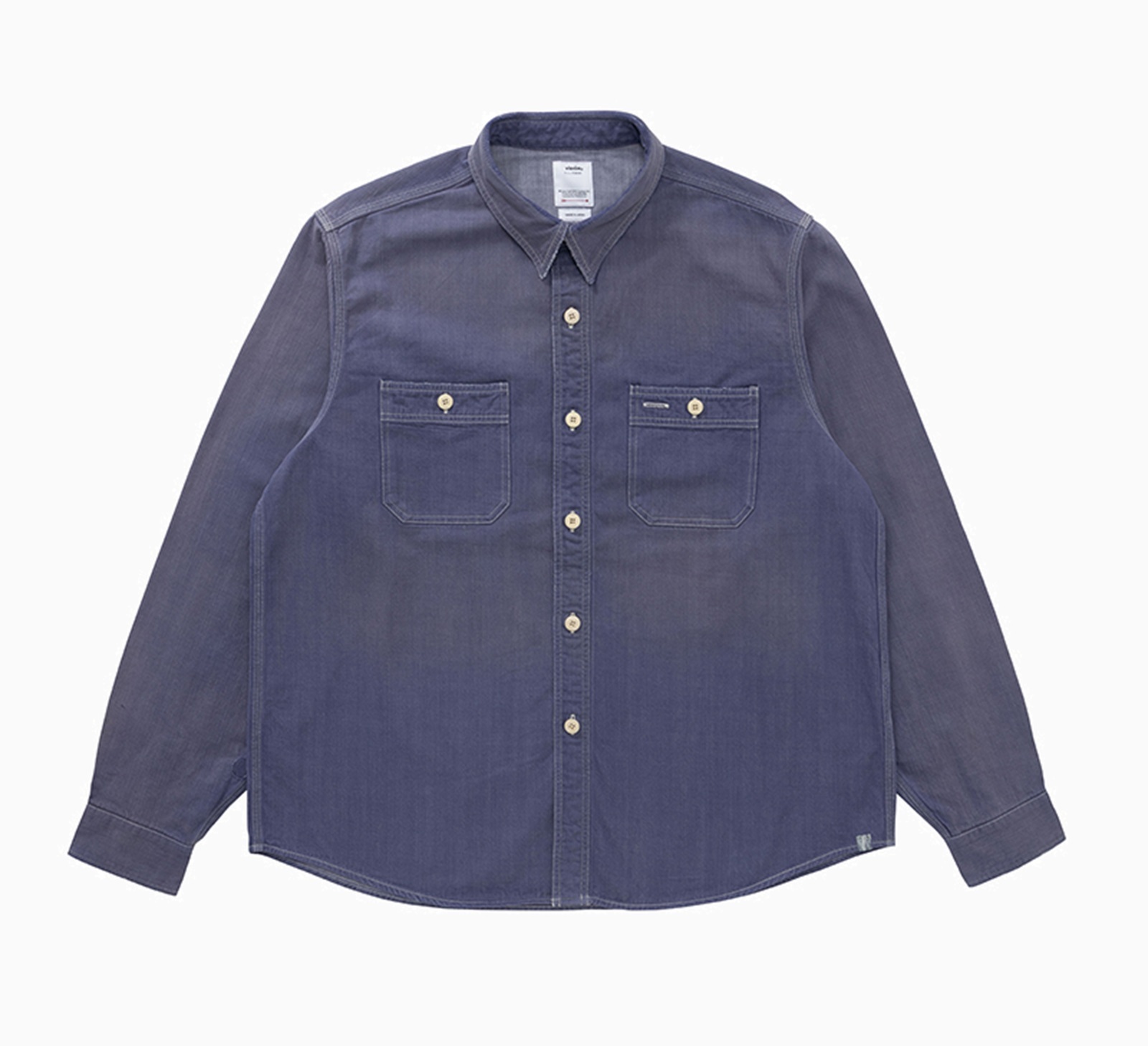 LAST PCS: VISVIM ICT 2026 S/S LARRIKAN L/S CRASH *F.I.L EXCLUSIVE - NAVY SIZE 5 PRE ORDER ITEM (預訂中)