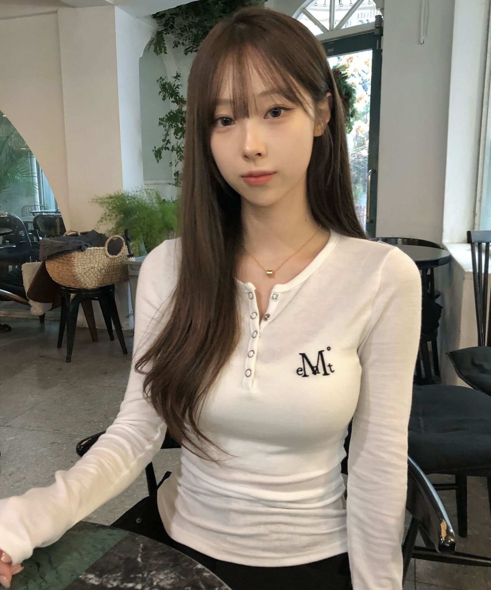 MUCENT Nello 排扣長袖上衣 P0000BKY