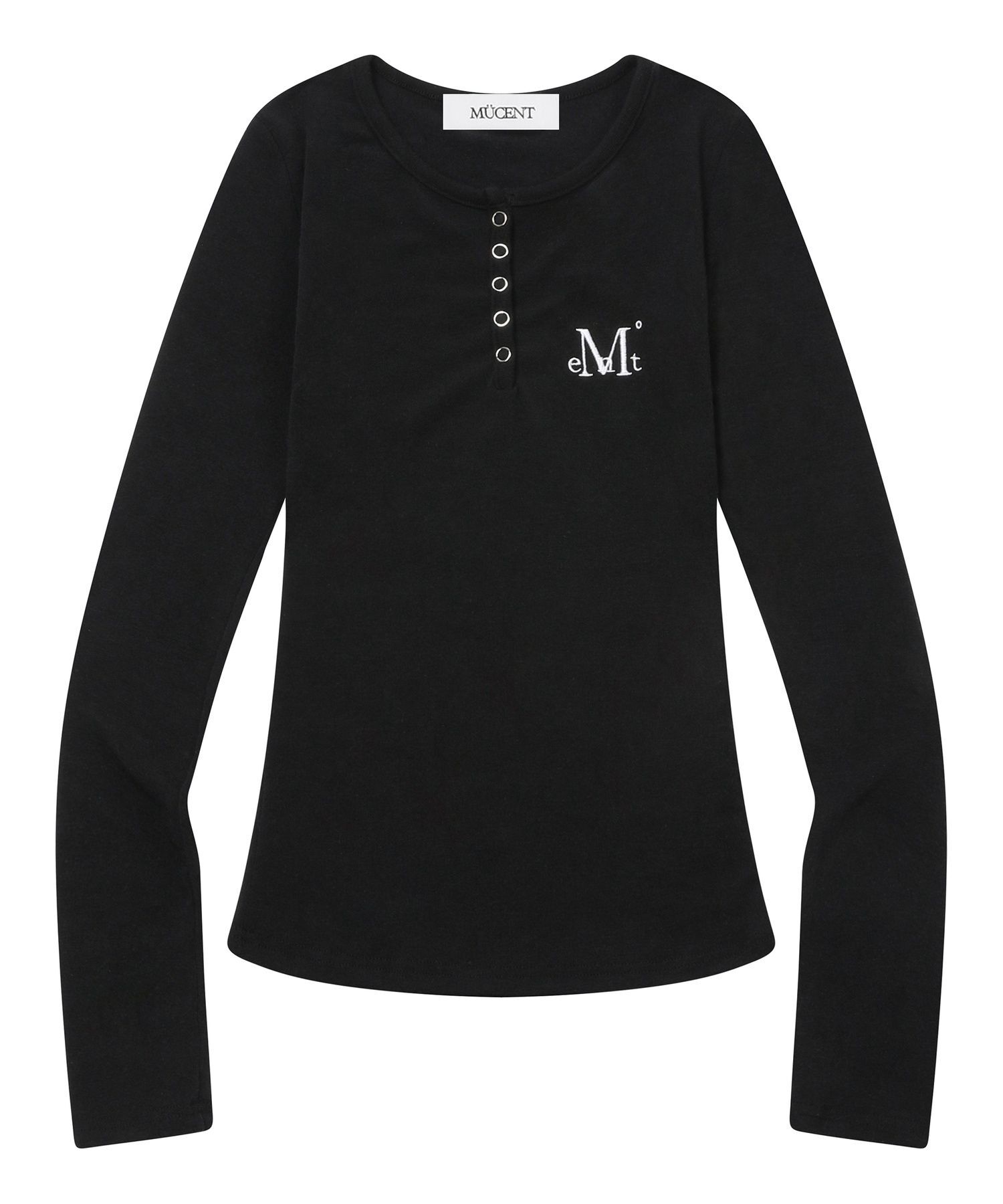 MUCENT Nello 排扣長袖上衣 P0000BKY