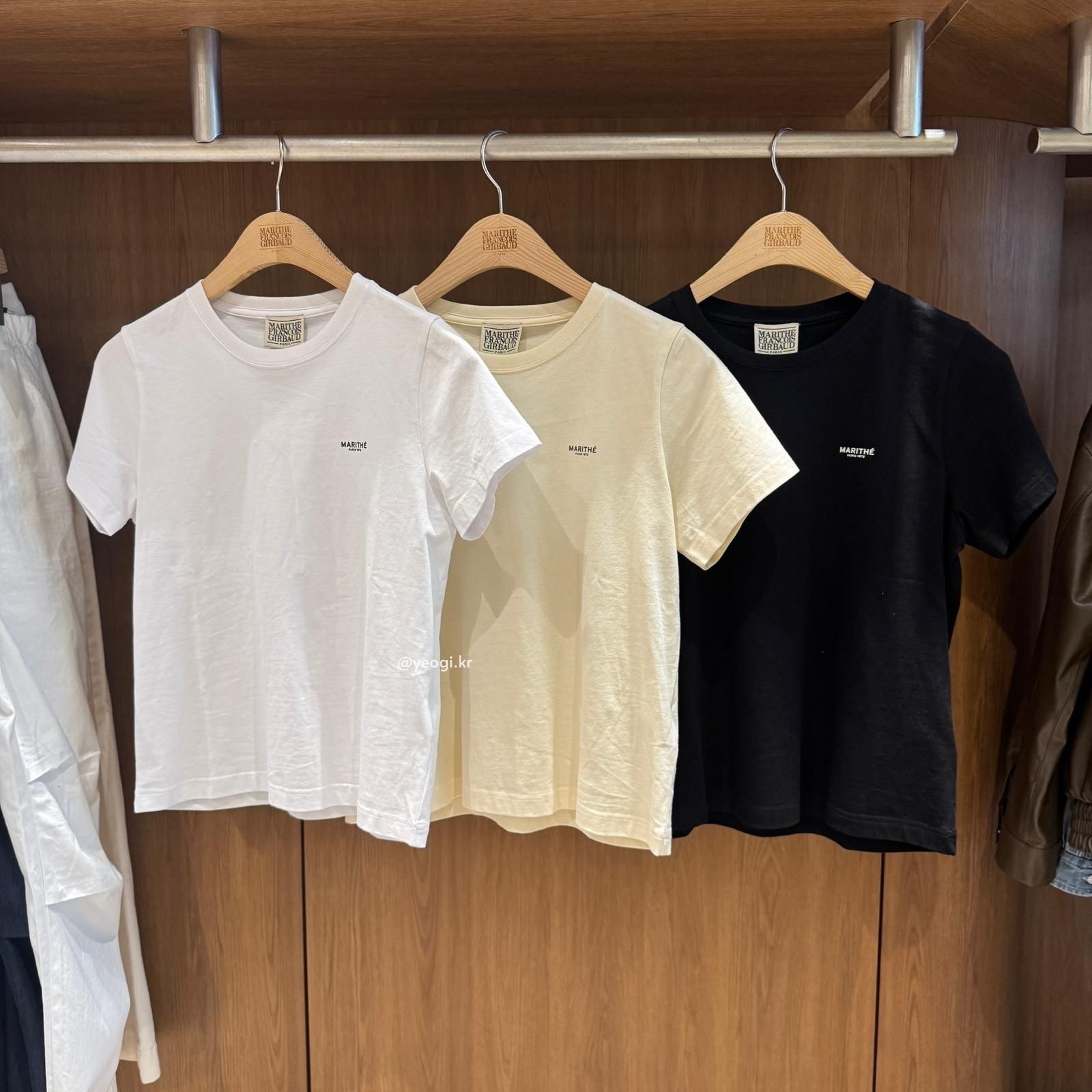 [11/4前入code每件最高可再-$20] MARITHE FRANCOIS GIRBAUD (MFG)｜W SMALL REGULAR LOGO TEE [3 colors]