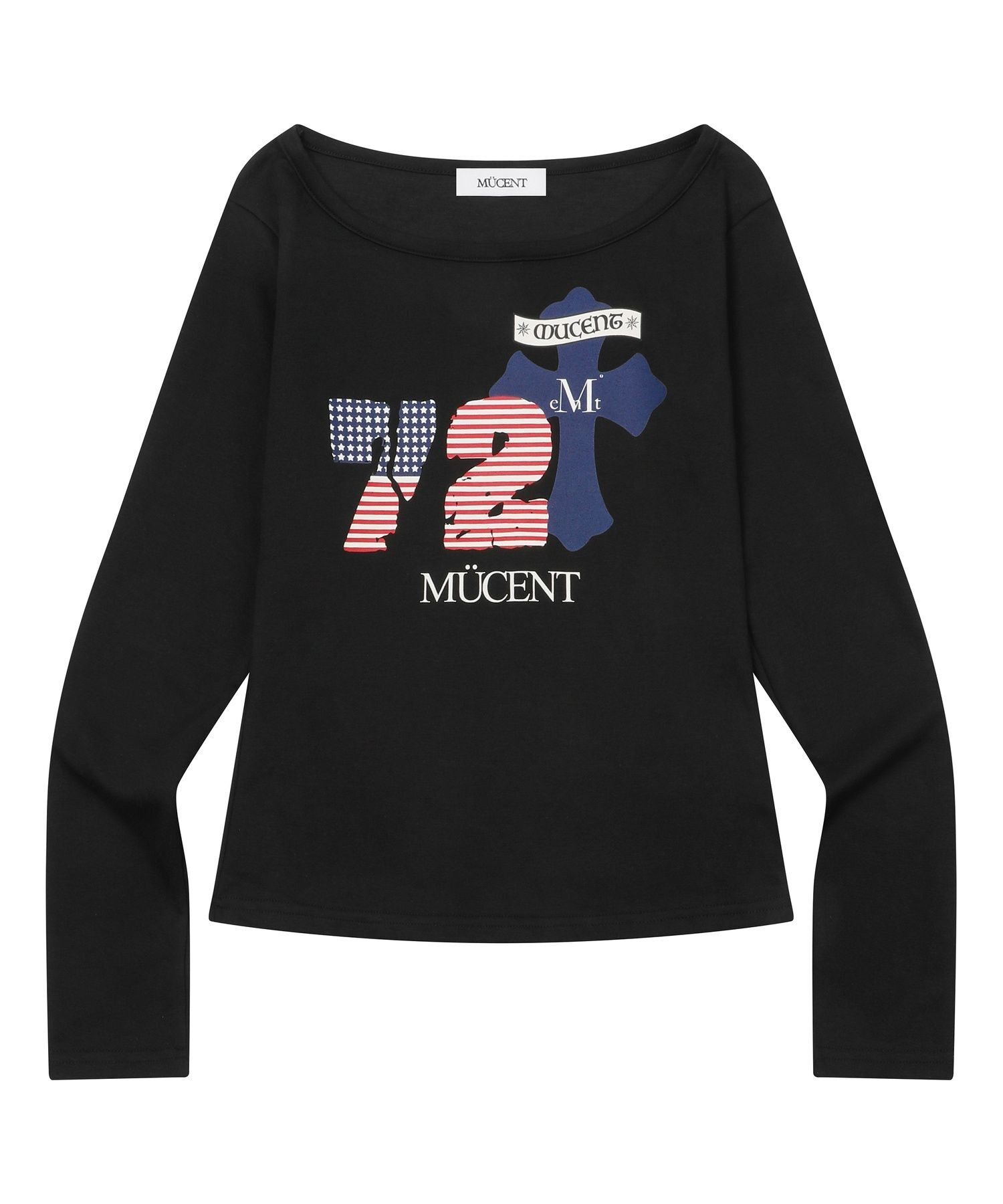 MUCENT Rodez 72 星條旗單肩長袖上衣 P0000BIR