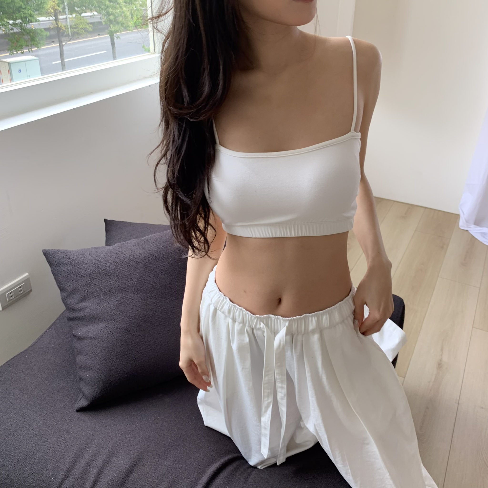 ISA_包色預備! 呼吸感主打細肩(可拆)bra top_63101