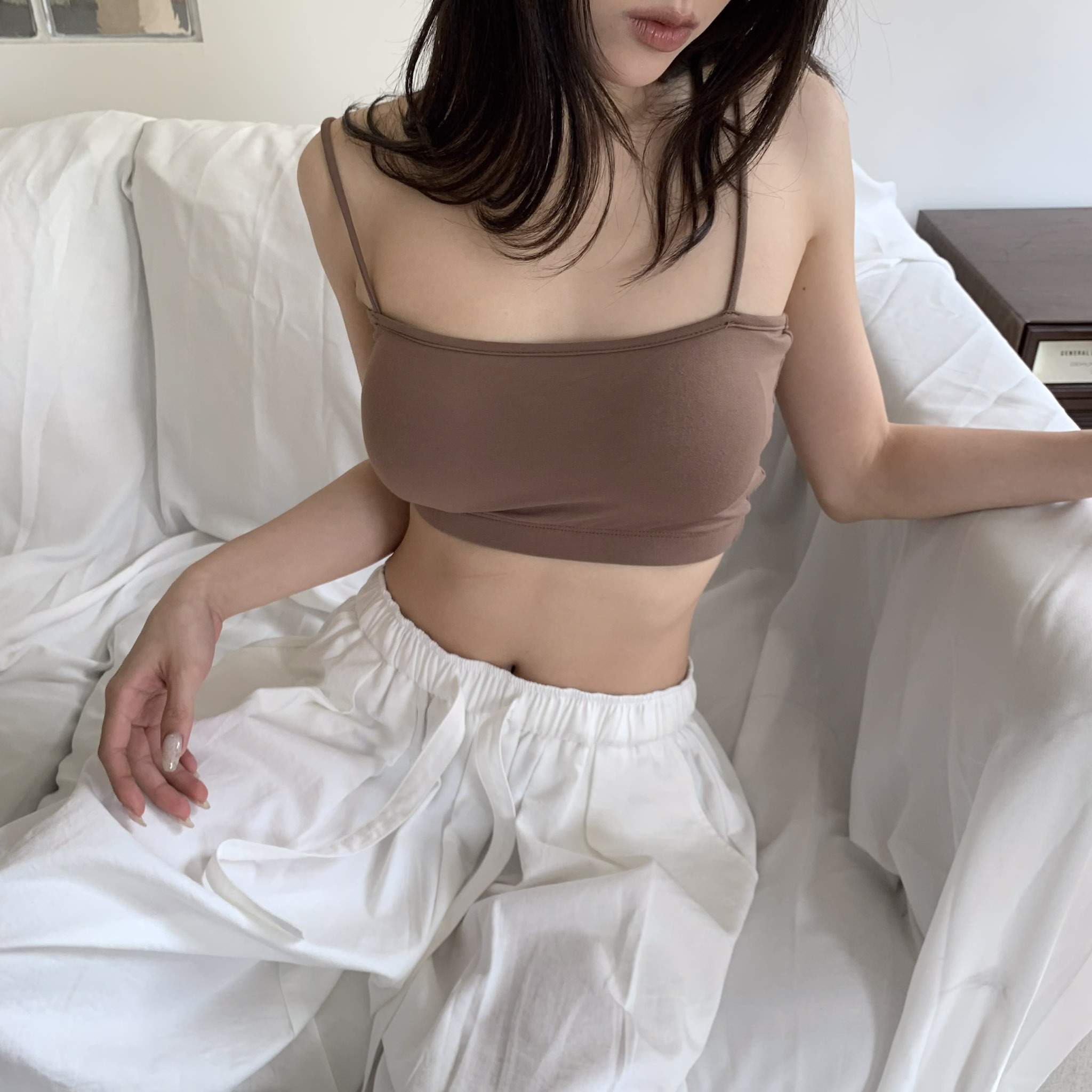 ISA_包色預備! 呼吸感主打細肩(可拆)bra top_63101