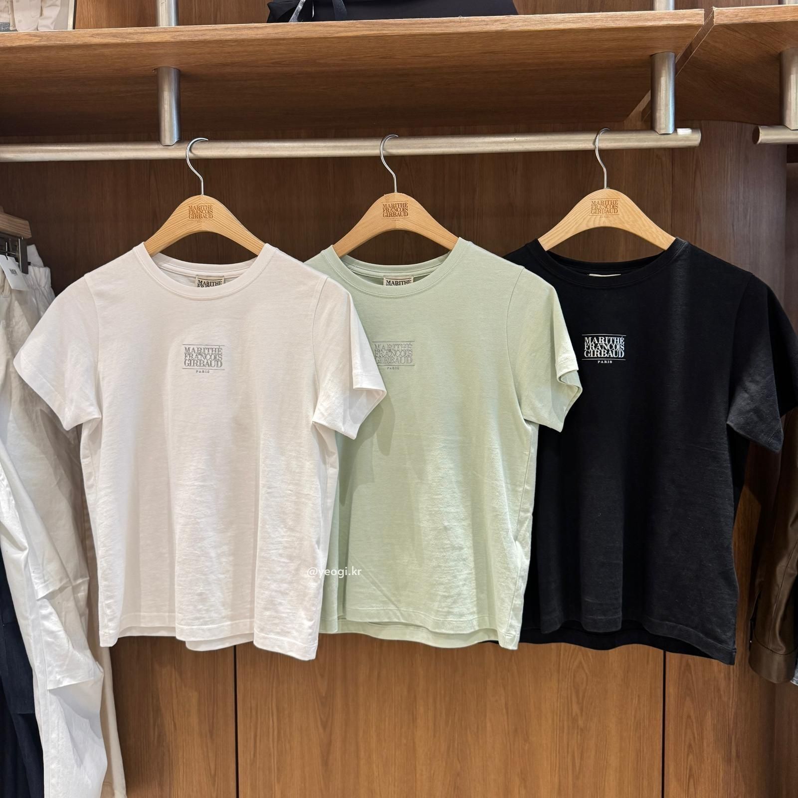 [11/4前入code每件最高可再-$20] MARITHE FRANCOIS GIRBAUD (MFG)｜W SMALL CLASSIC LOGO TEE [3 colors]