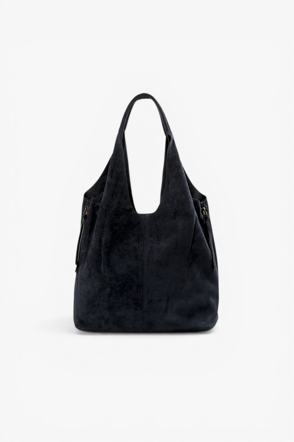 Hi Elf 反毛布料柔軟大肩背包 深藍