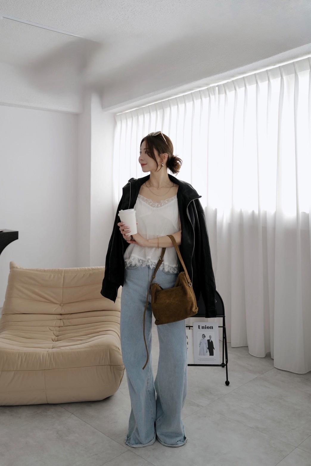 超美細肩蕾絲背心 HB09