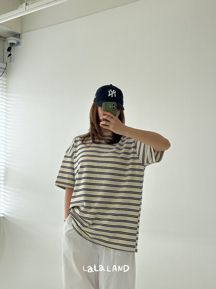 正韓夏lalaland 親子裝_跟媽咪一起穿條紋上衣