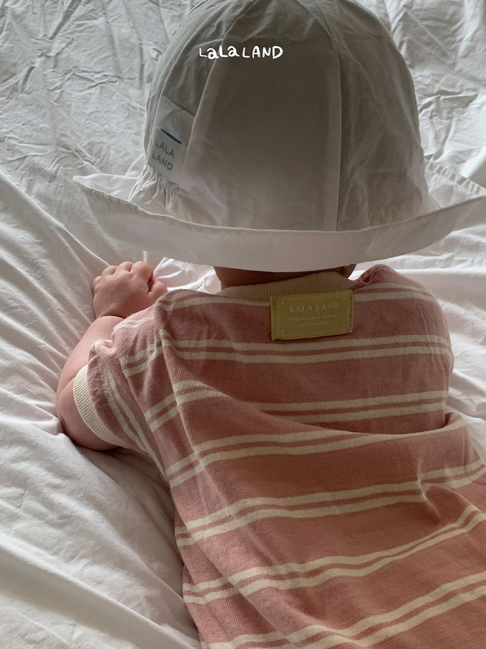 正韓夏lalaland 嫩嬰條紋包屁衣