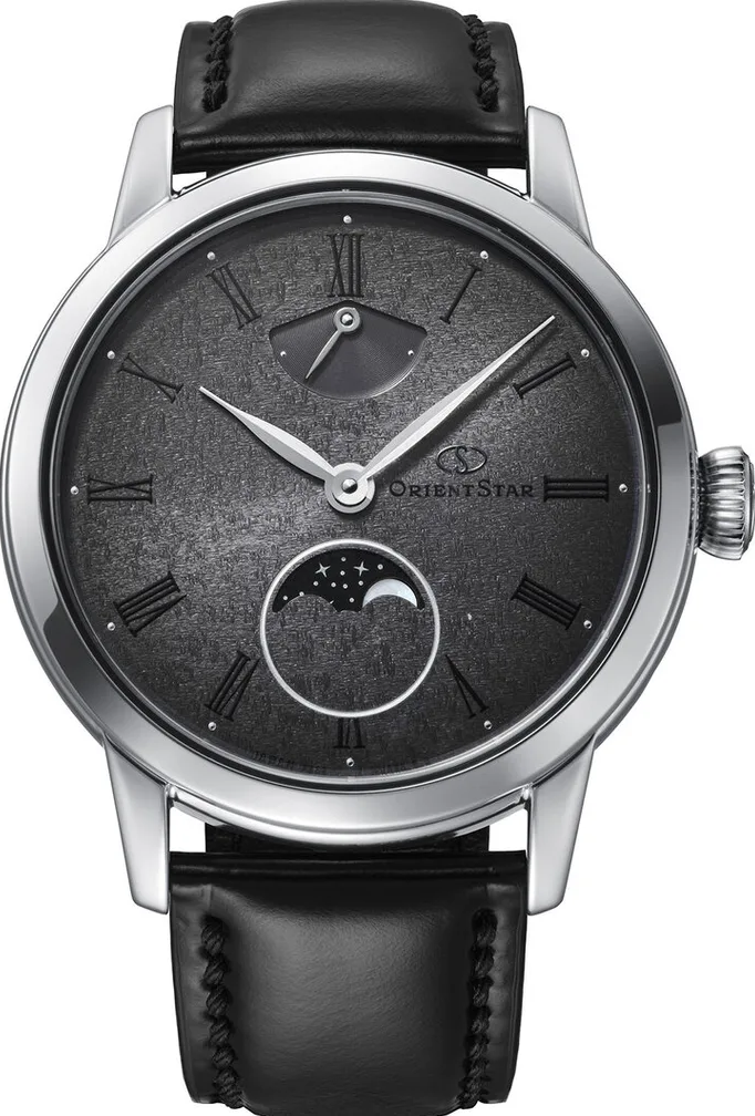 萬年鐘錶 - 東方錶  ORIENT STAR  東方之星  45 F8  星空月相三日鍊機械錶 RE-BW0005N   錶徑 : 39.5mm