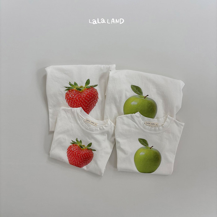 正韓夏lalaland 親子裝_跟媽咪一起穿水果上衣