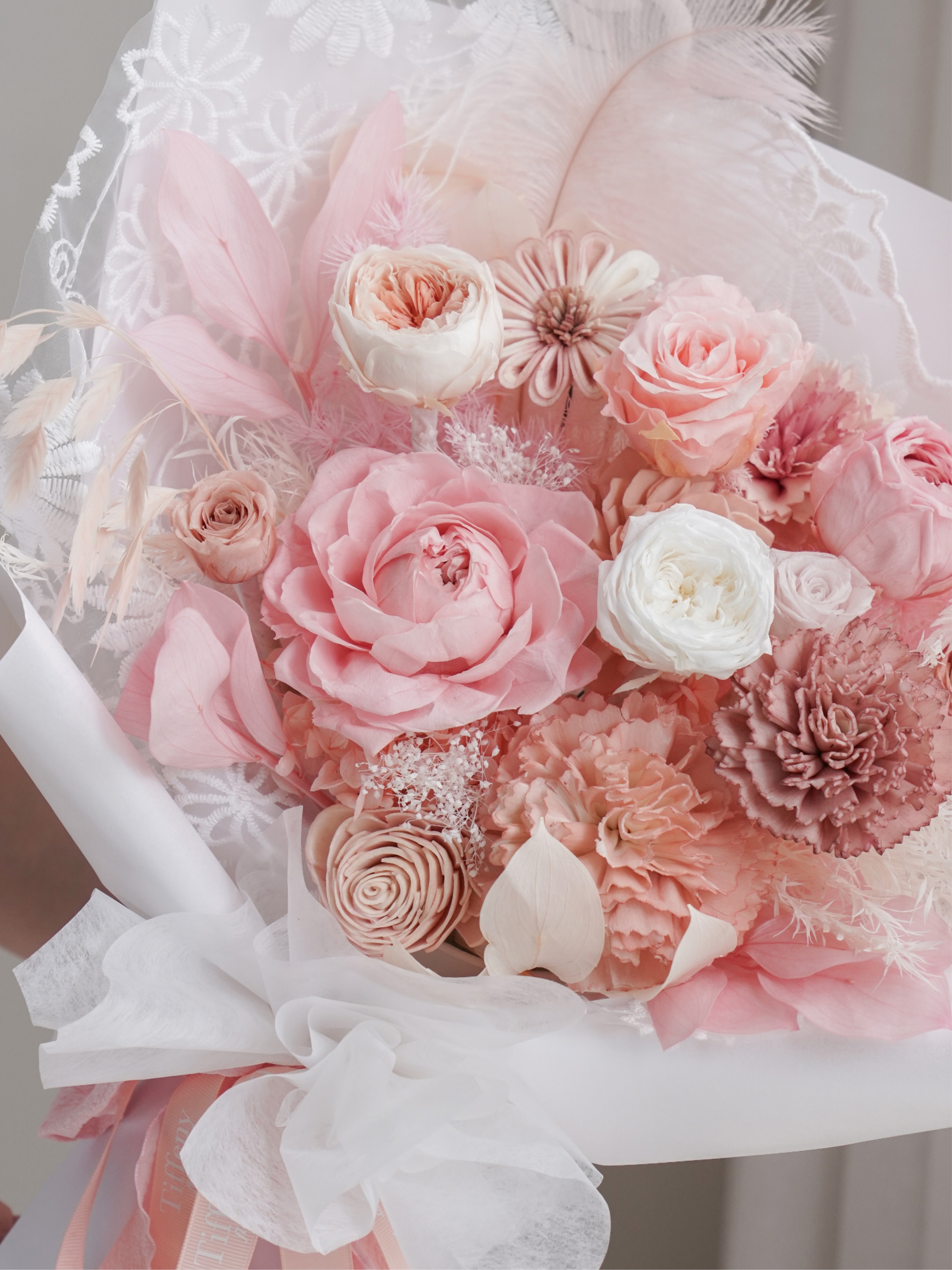 Vintage Gelato・仙子芍藥 永生花束 / L /