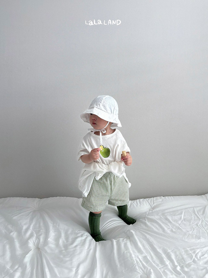 正韓夏lalaland 嫩嬰草莓蘋果上衣