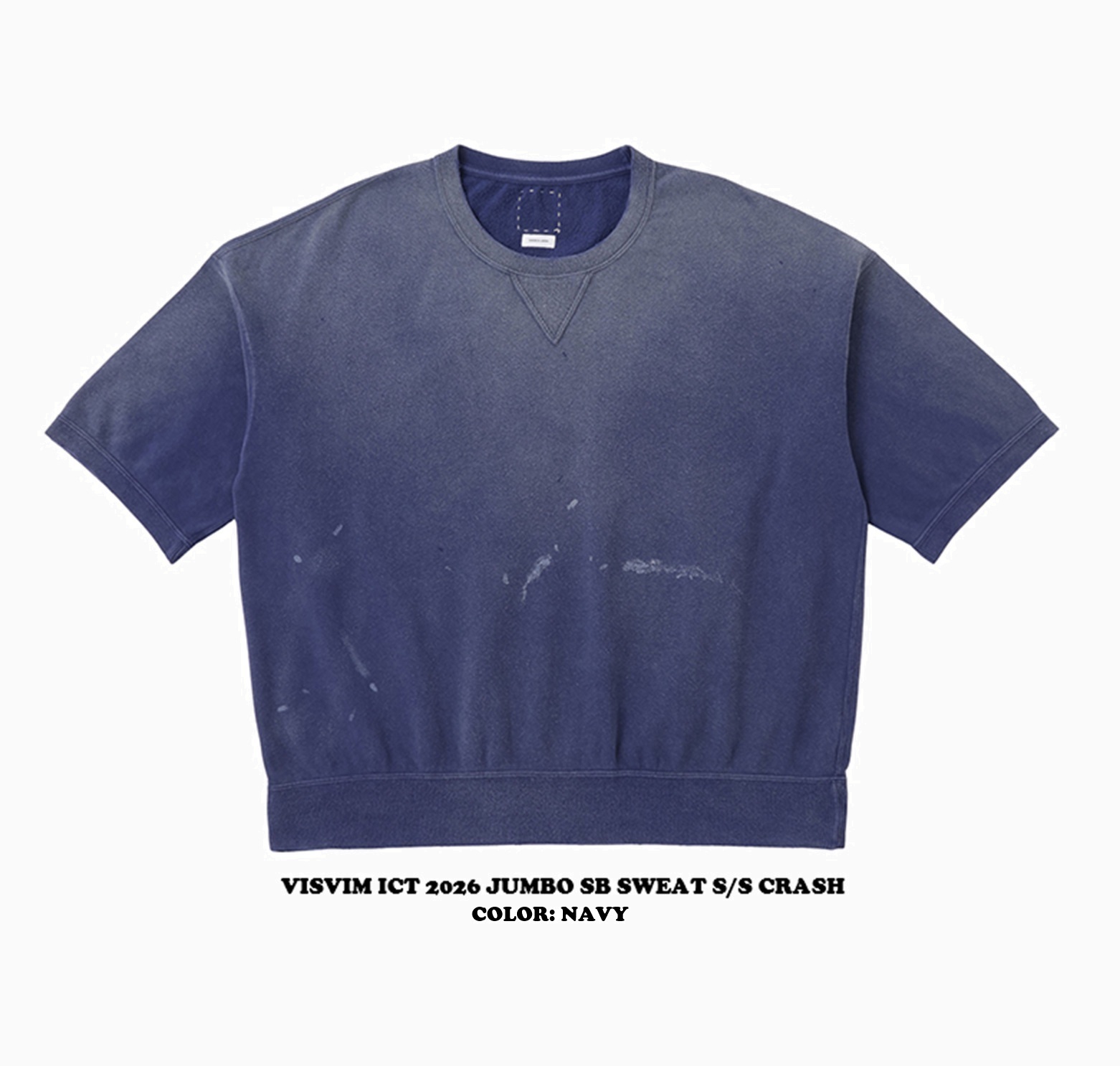 VISVIM 2026 S/S JUMBO SB SWEAT S/S CRASH - PRE ORDER ITEM (預訂中)
