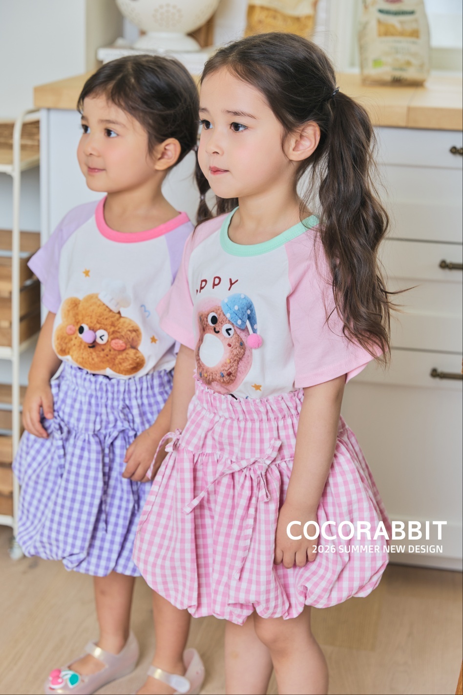 正韓夏Cocorabbit  兩色糖餅/甜甜圈上衣