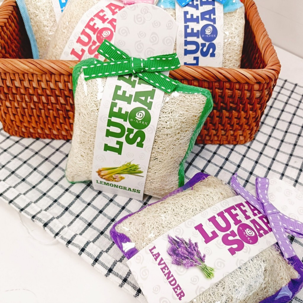 泰國D-NARN SPA天然精油去角質絲瓜皂100g（共6款）