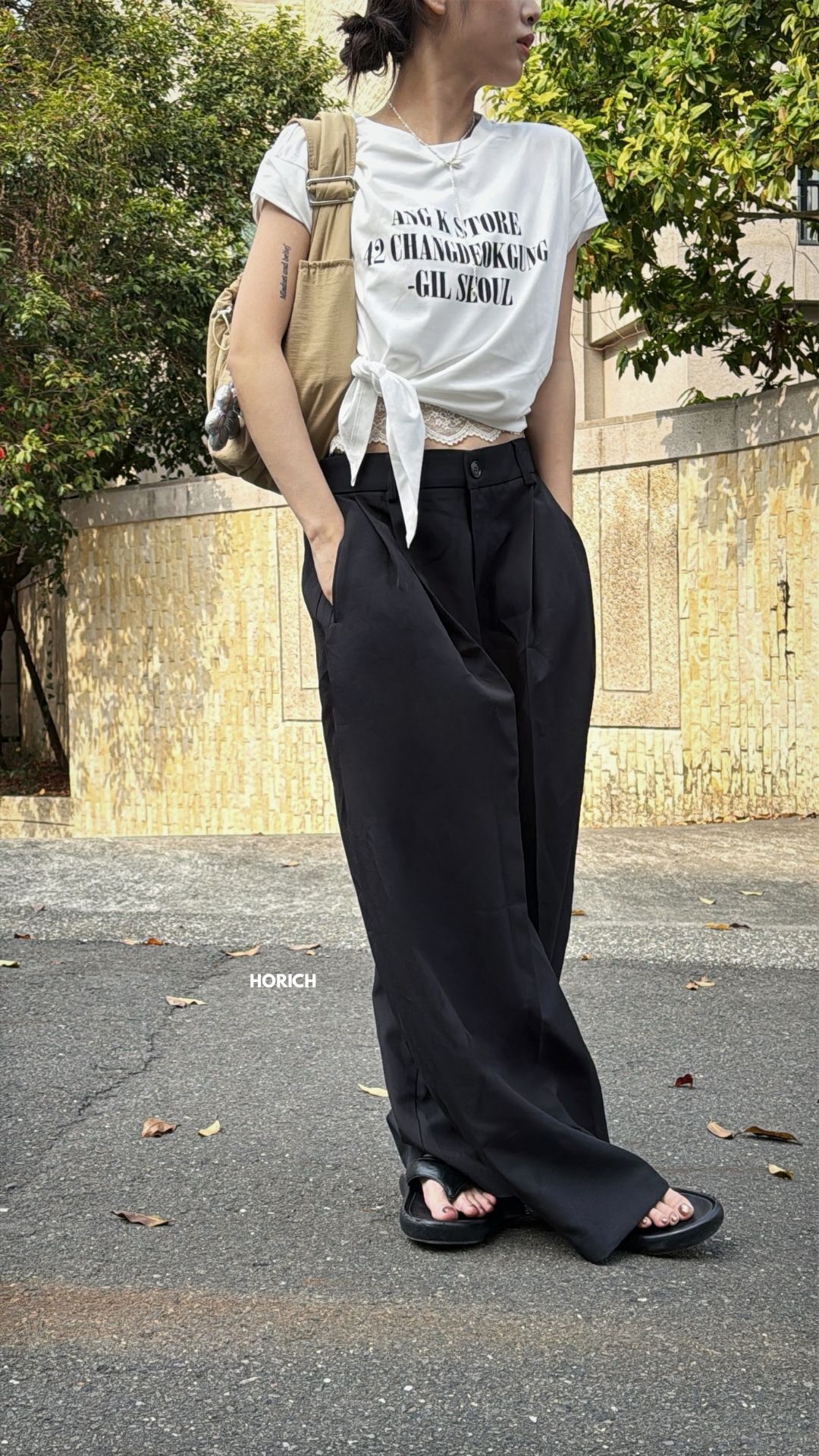 𝗔𝗽𝗿.𝟬𝟴/99051-鬆緊打褶中線西裝褲(2色)/黑