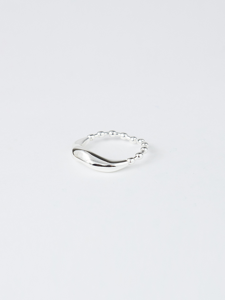 925純銀不規則珠珠造型戒指